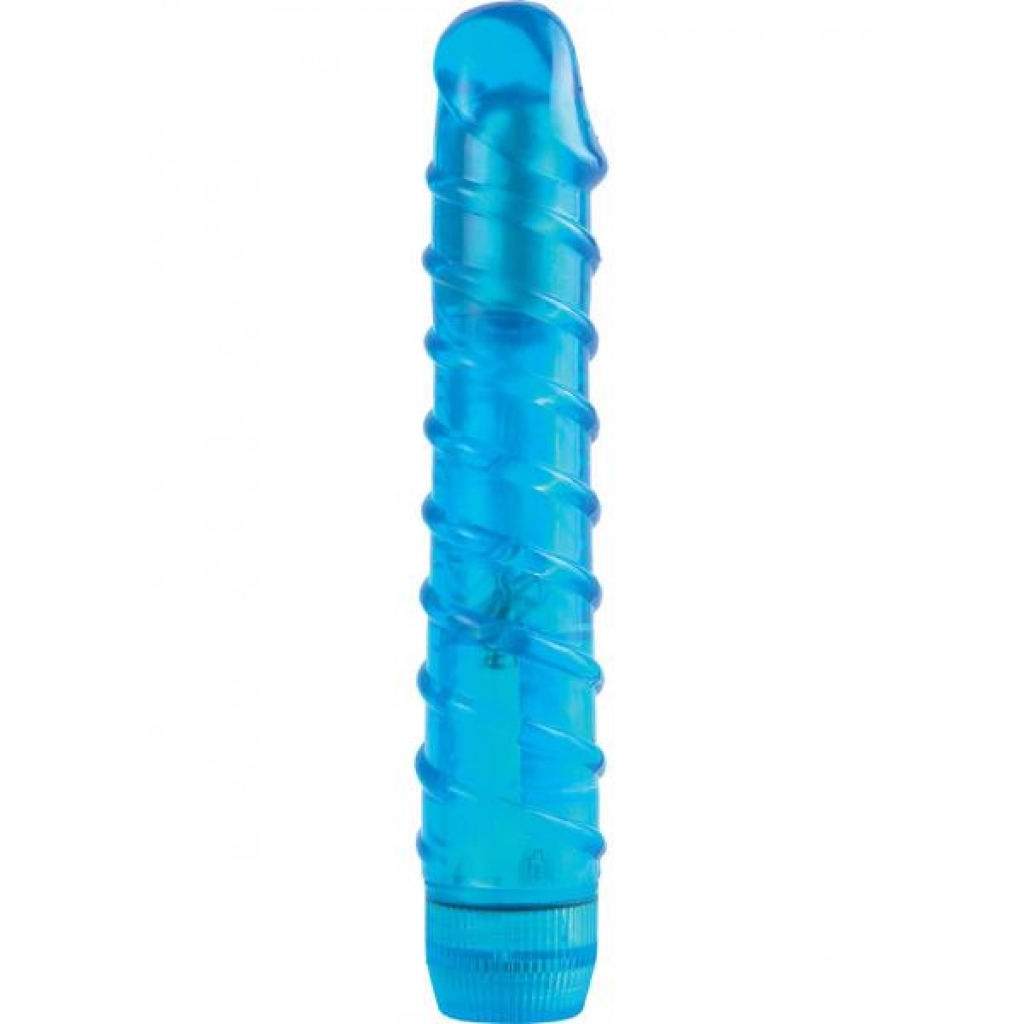 Juicy Jewels Aqua Crystal Vibrator Waterproof Blue - Pipedream