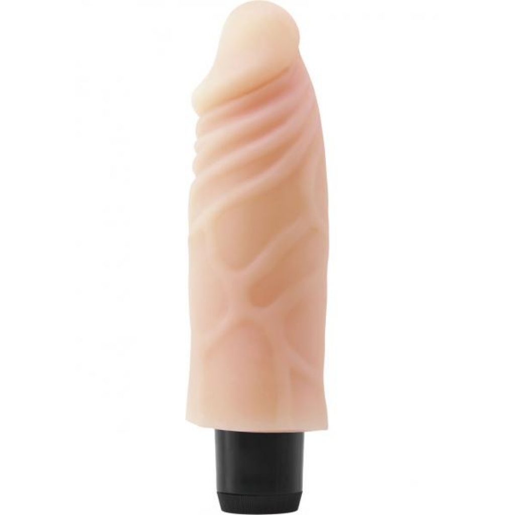 Real Feel Lifelike Toyz No 4 Beige Vibrating Dildo - Pipedream