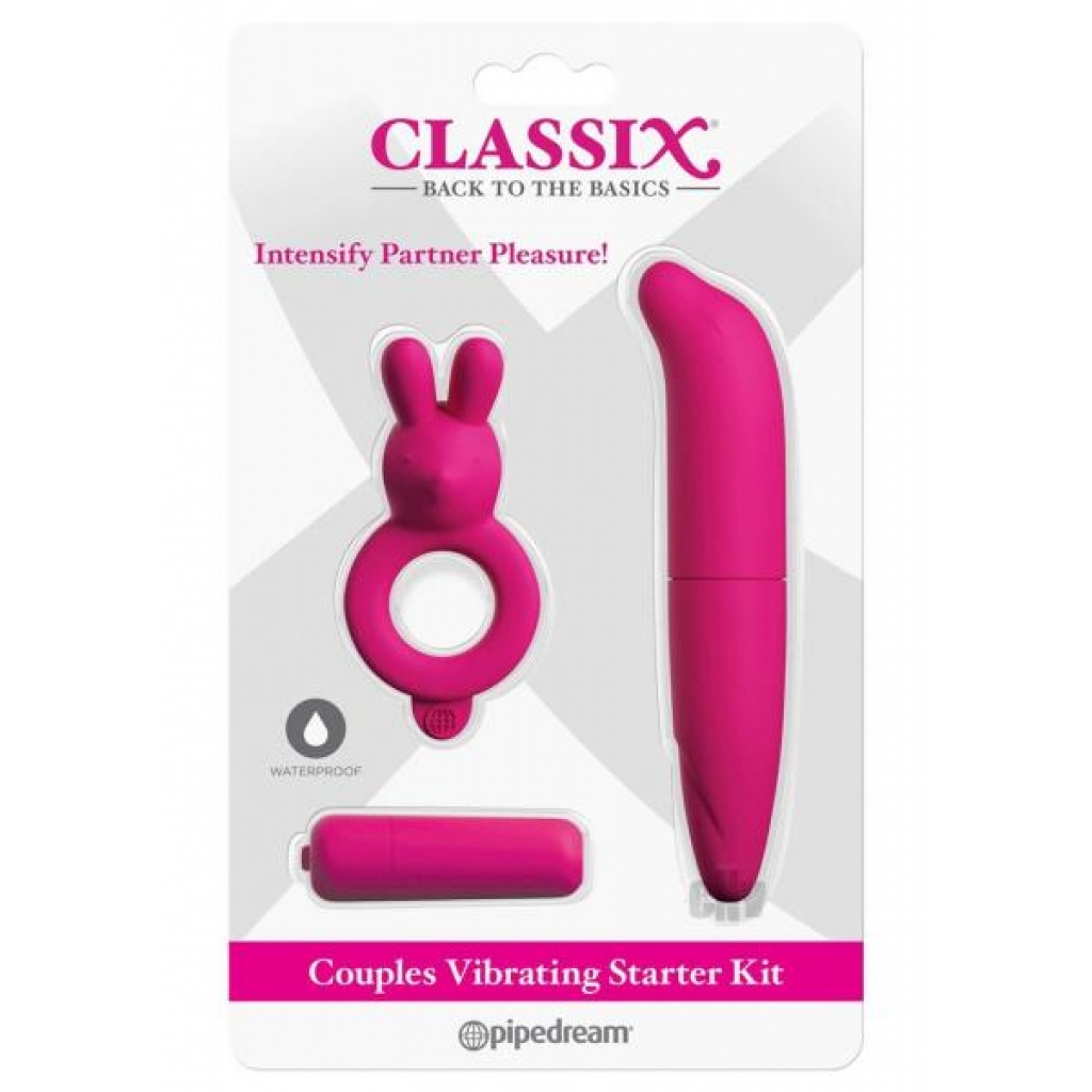 Classix Couples Vibrating Starter Kit - Pink - Pipedream Products,inc.