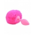 Neon Bunny Tail Plug - Pink