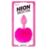 Neon Bunny Tail Plug - Pink