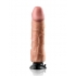 Real Feel Deluxe No 10 10 inches Vibrating Dildo Beige - Pipedream