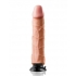 Real Feel Deluxe No 11 Vibrating Dildo - Beige 11 Inch