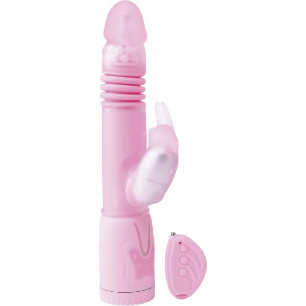 Remote Control Thrusting Rabbit Pearl Vibrator Pink  - Pipedream