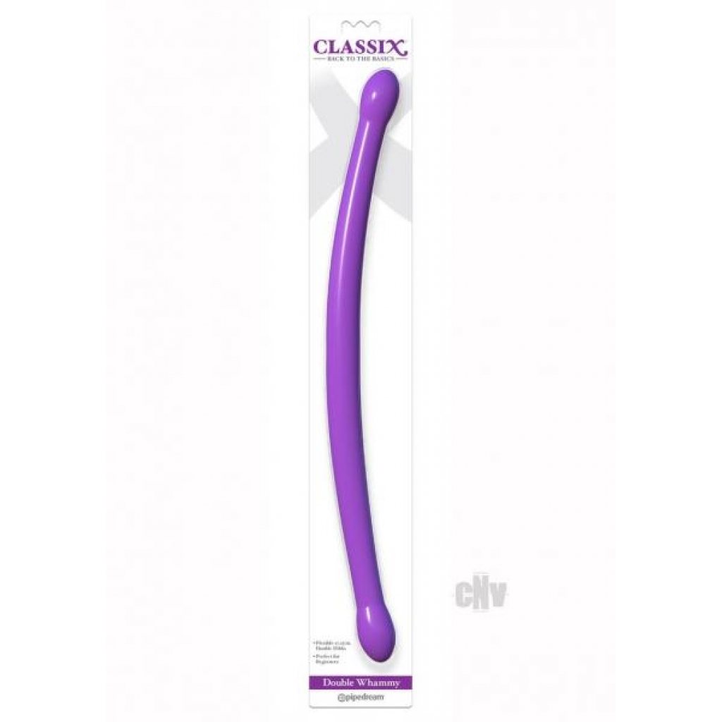 Double Whammy Double-Ended Dildo - Purple