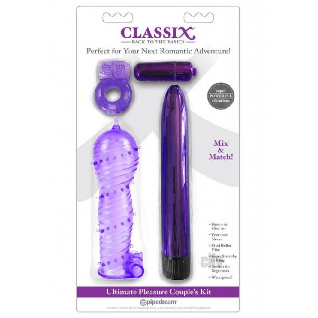 Classix Ultimate Pleasure Couples Kit Purple - Pipedream