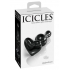 Icicles No 74 Black Hand-Crafted Glass Massager