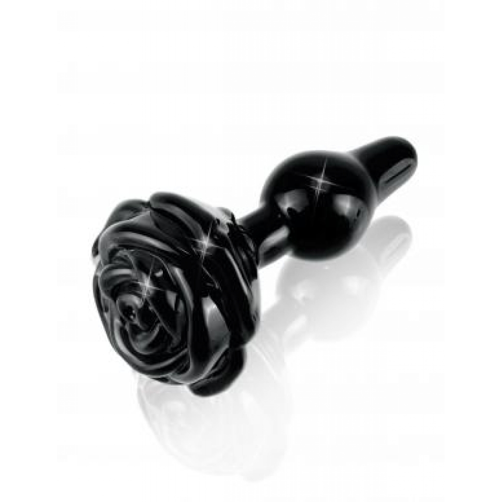 Icicles No 77 Black Rose Glass Massager