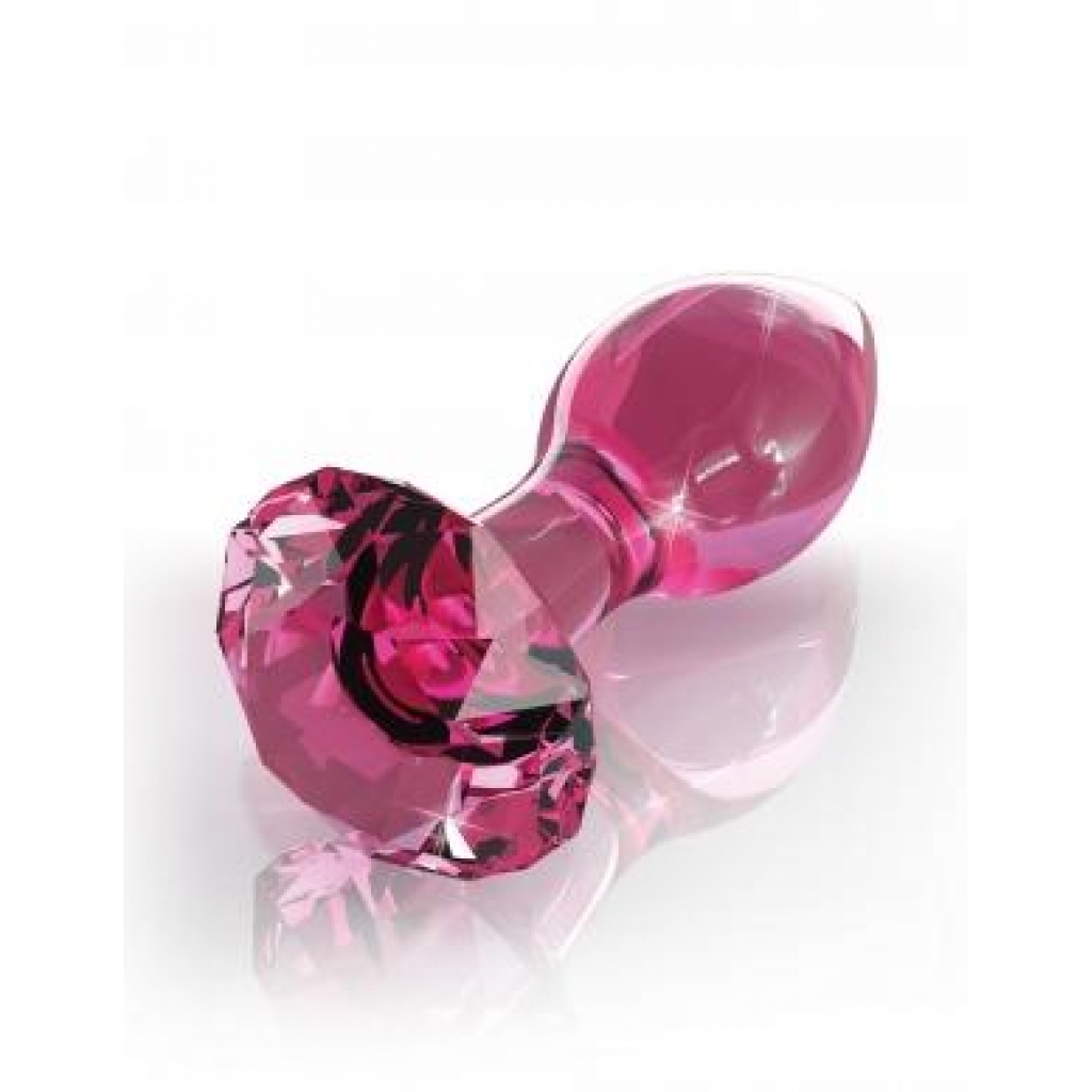 Icicles No 79 Pink Glass Massager Gem End - Pipedream