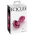 Icicles No 79 Pink Glass Massager Gem End - Pipedream