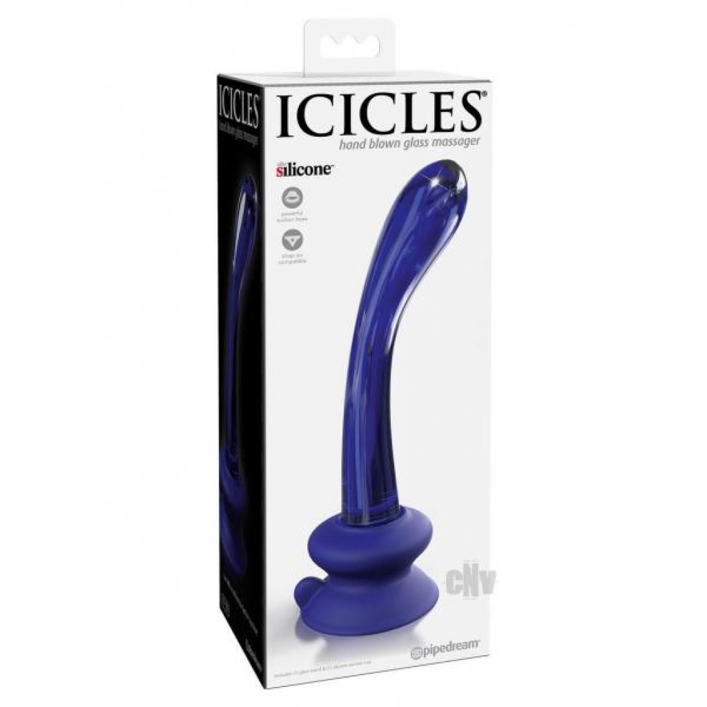 Icicles No. 89 G-Spot Glass Wand - Blue