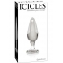 Icicles No 26 Glass Anal Plug Clear - Pipedream