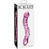 Icicles No 55 Double Sided Glass Dildo Pink  - Pipedream