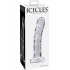 Icicles No 62 Dildo Glass Clear  - Pipedream