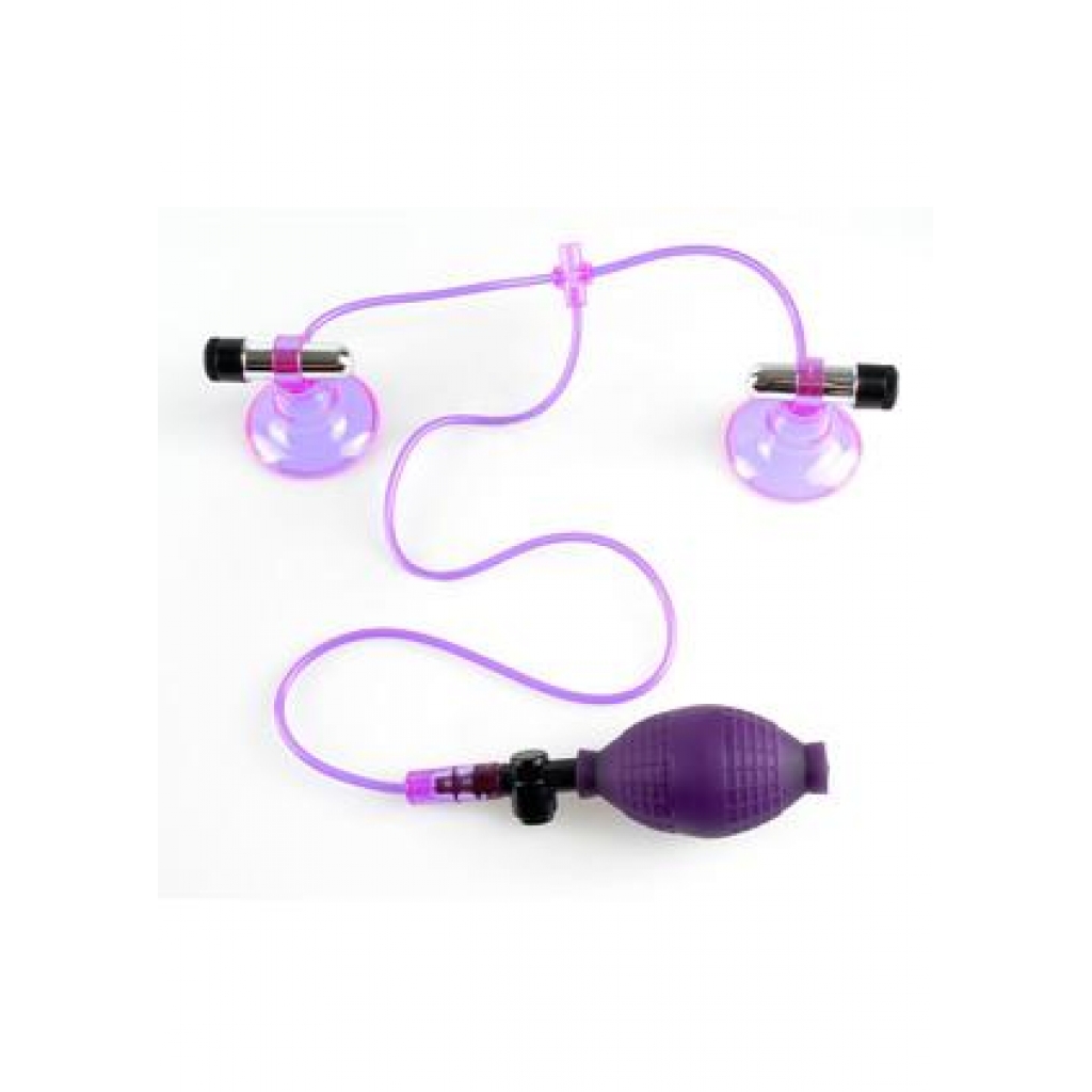 Fetish Fantasy Vibrating Nipple Pumps Purple - Pipedream