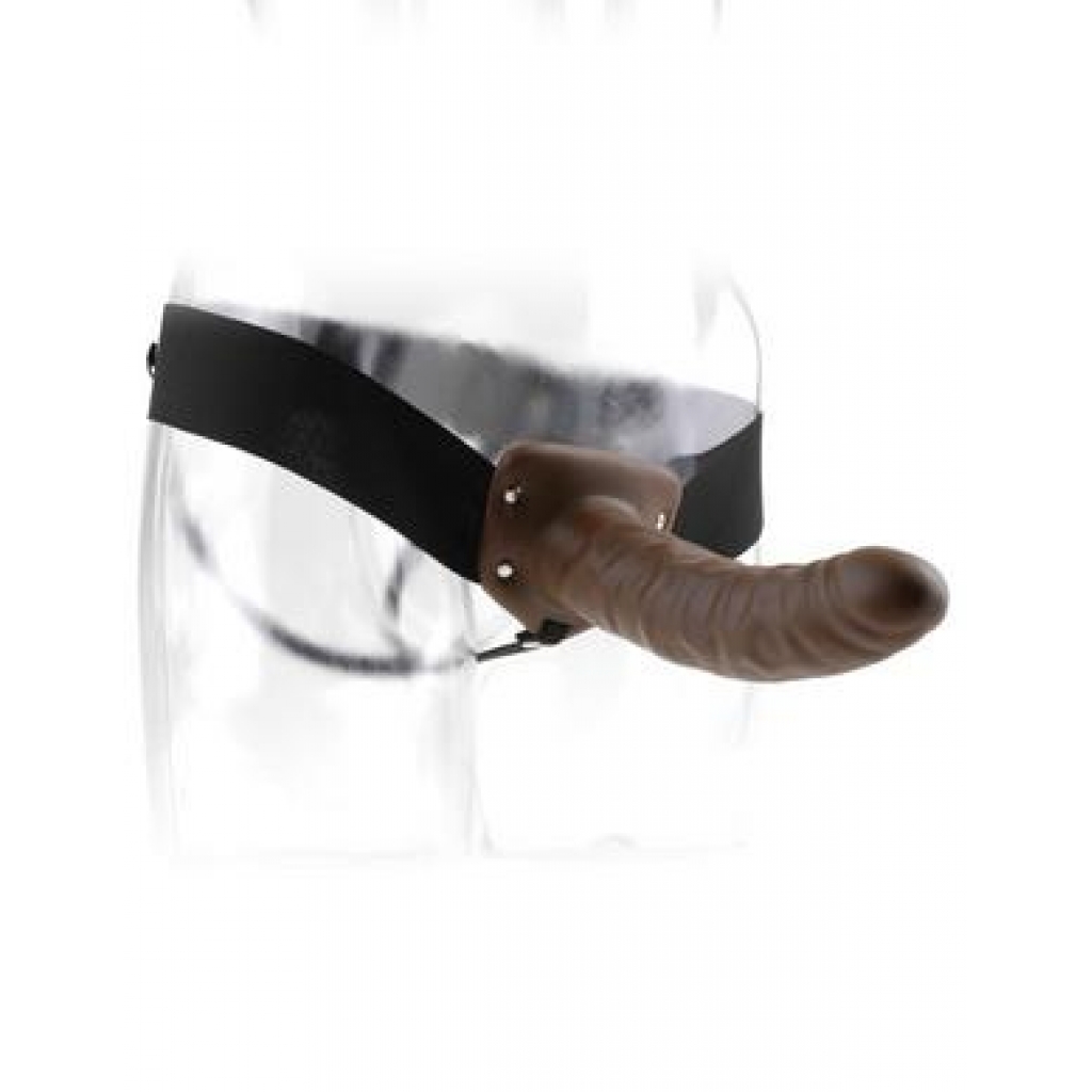 Fetish Fantasy Hollow Adjustable Strap On 8 Inch Brown - Pipedream