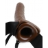 Fetish Fantasy Hollow Adjustable Strap On 8 Inch Brown - Pipedream