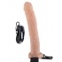 Fetish Fantasy 11 inches Vibrating Hollow Strap On - Beige