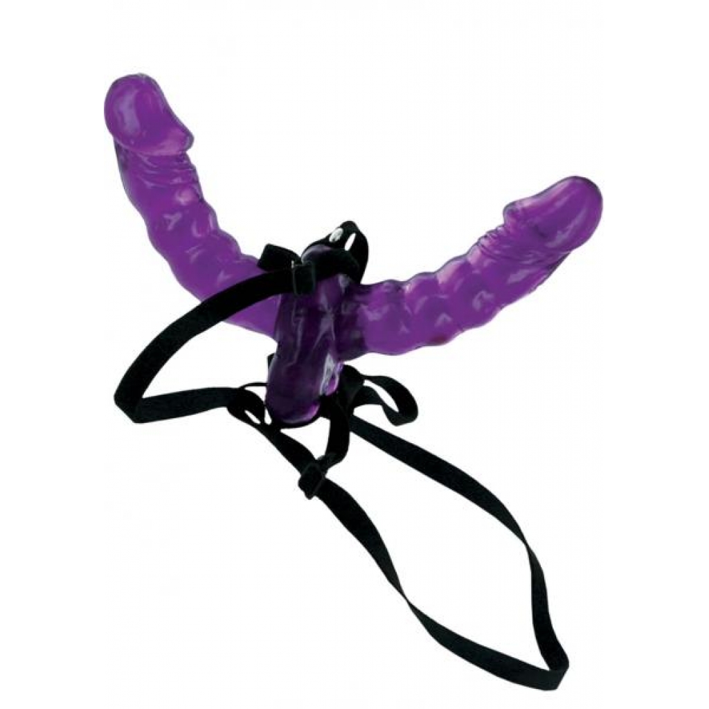 Fetish Fantsy Double Delight Strap On Purple - Pipedream