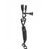 Fetish Fantasy Adjustable Nipple Chain Clamps Black - Pipedream