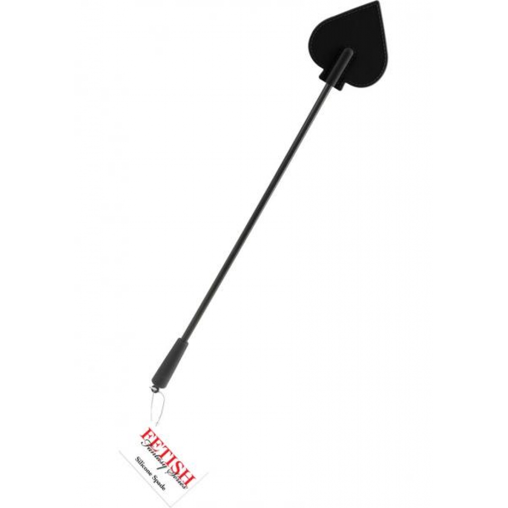 Silicone Spade 28 inches Black Crop - Pipedream