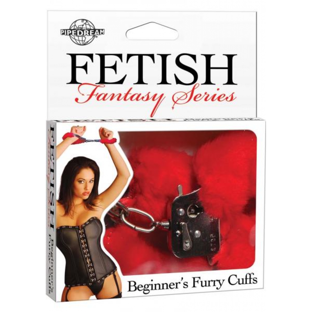 Fetish Fantasy Beginners Furry Cuffs Red - Pipedream