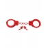 Fetish Fantasy Designer Metal Handcuffs - Red - Pipedream