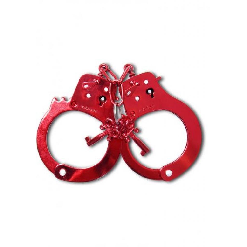 Fetish Fantasy Anodized Cuffs Red - Pipedream