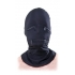 Black Zipper Face Hood