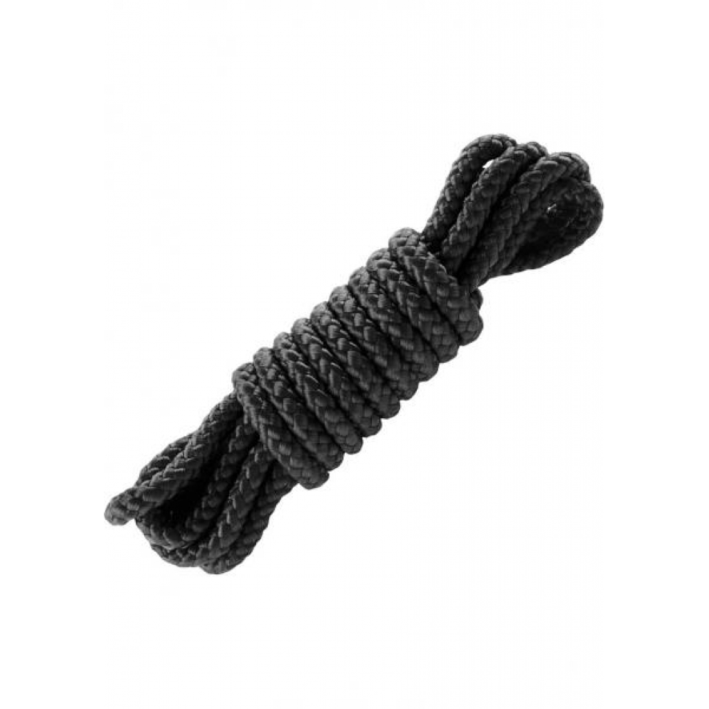 Fetish Fantasy Mini Silk Rope – Black 6 Feet