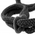 Fetish Fantasy Silk Rope Love Cuffs Black - Pipedream