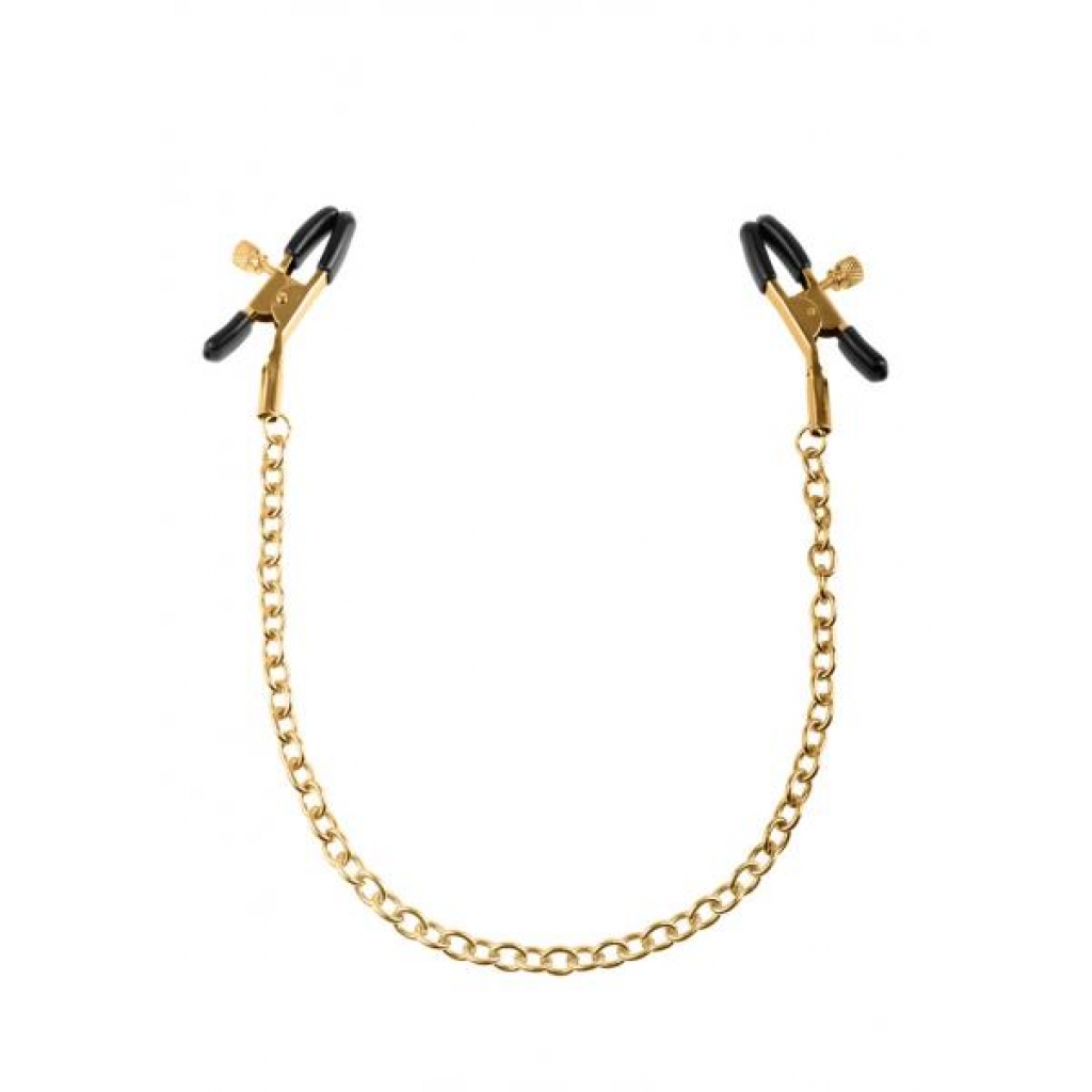 Fetish Fantasy Gold Chain Nipple Clamps - Pipedream