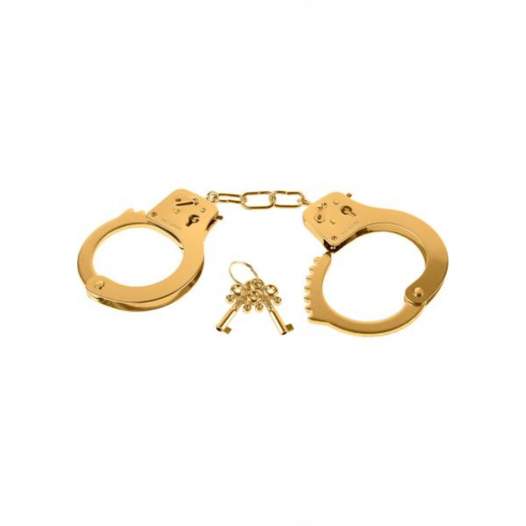 Fetish Fantasy Gold Metal Cuffs Gold - Pipedream