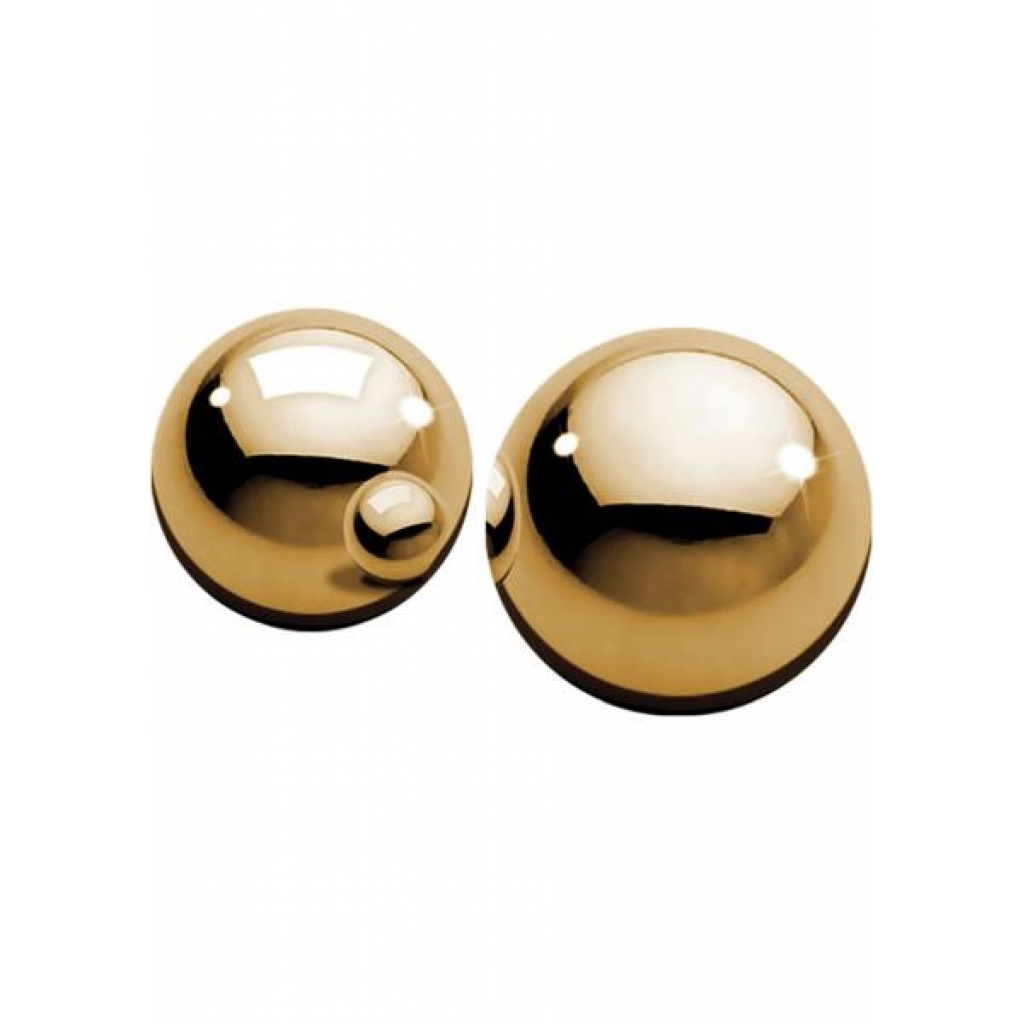 Fetish Fantasy Gold Ben Wa Balls - Gold 0.75 Inch Diameter