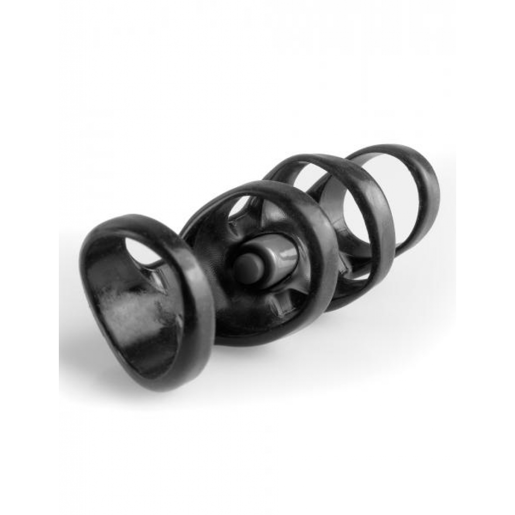 Fantasy Vibrating Power Cage Black - Pipedream