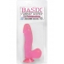 Basix Rubber 6.5 inches Dong with Suction Cup - Pink