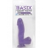 Basix Rubber Works 6.5 inches Purple Dong Suction Cup - Pipedream