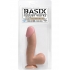 Basix Rubber Works 6.5 inches Beige Dong With Suction Cup - Pipedream