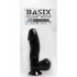 Basix Rubber Works 6.5 Inch Dong With Suction Cup Black - Pipedream