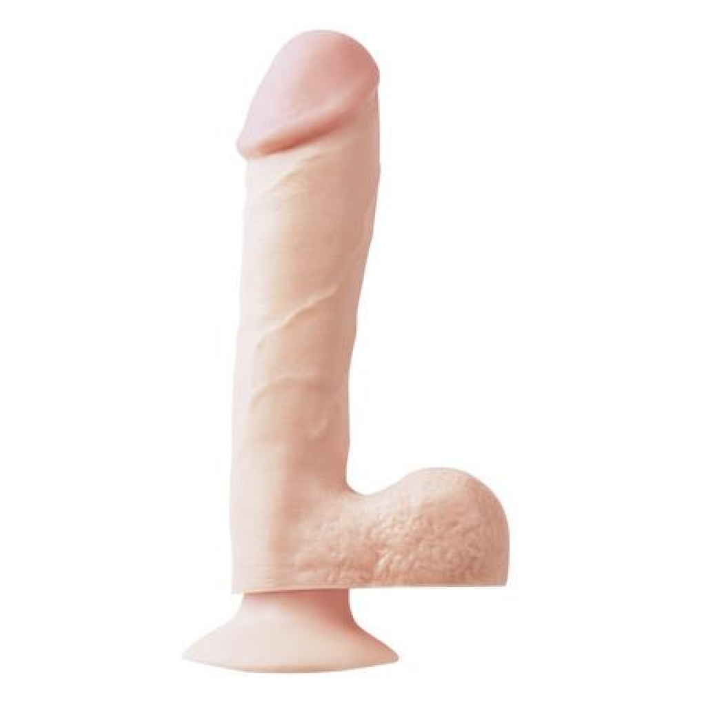 Basix Dong with Suction Cup - 7.5 Inches - Beige