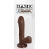 Basix Dong Suction Cup 7.5 Inch Brown - Pipedream