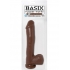 Basix Rubber Works 10 inches Dong Suction Cup Brown - Pipedream