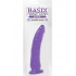 Basix Rubber Works Slim 7 inches Suction Cup Dong Purple - Pipedream