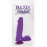 Basix Dong With Suction Cup 6 Inches Purple - Pipedream