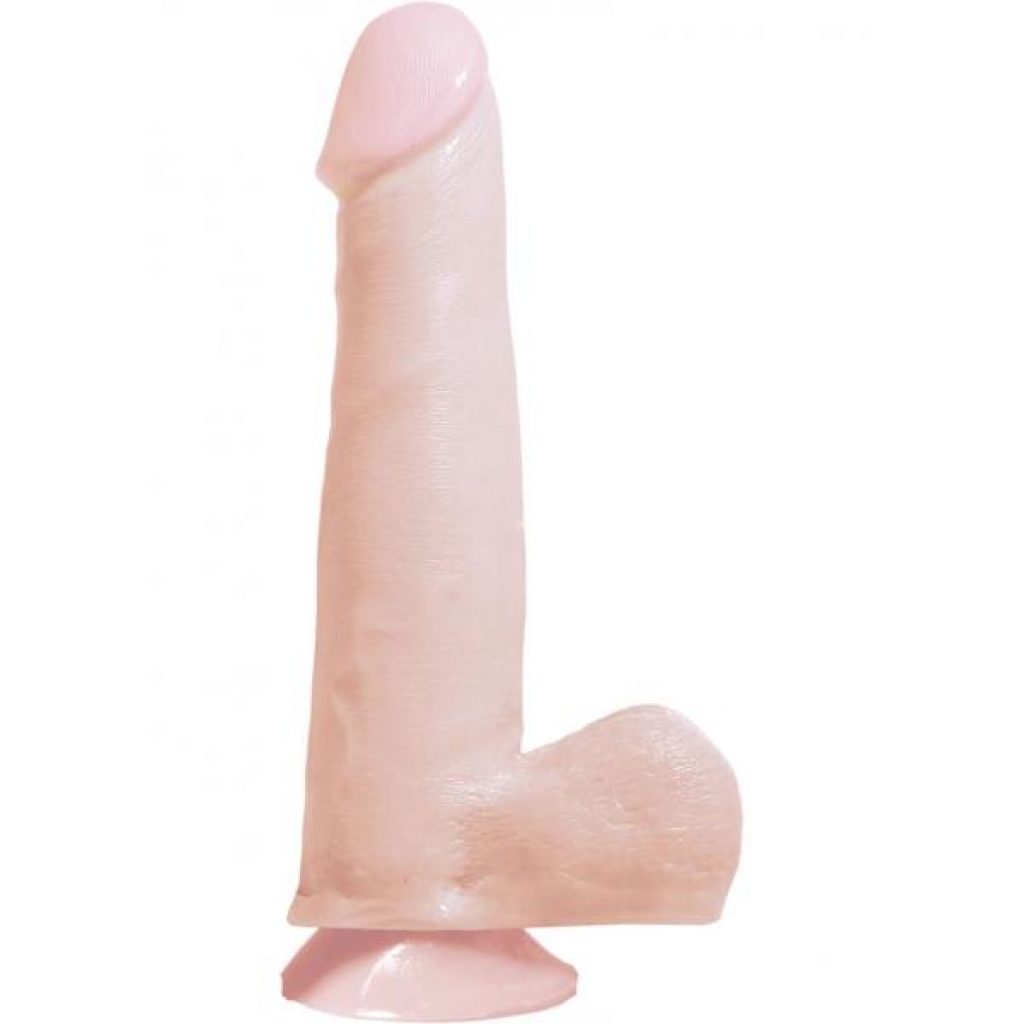 Basix Rubber Works 7.5 Inch Dong With Suction Cup Flesh - Pipedream