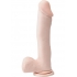 Basix Rubber Works 12 Inches Dong Suction Cup Beige  - Pipedream