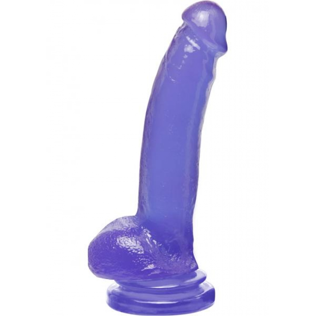 Basix Rubber Works 9-Inch Suction Cup Dong - Purple