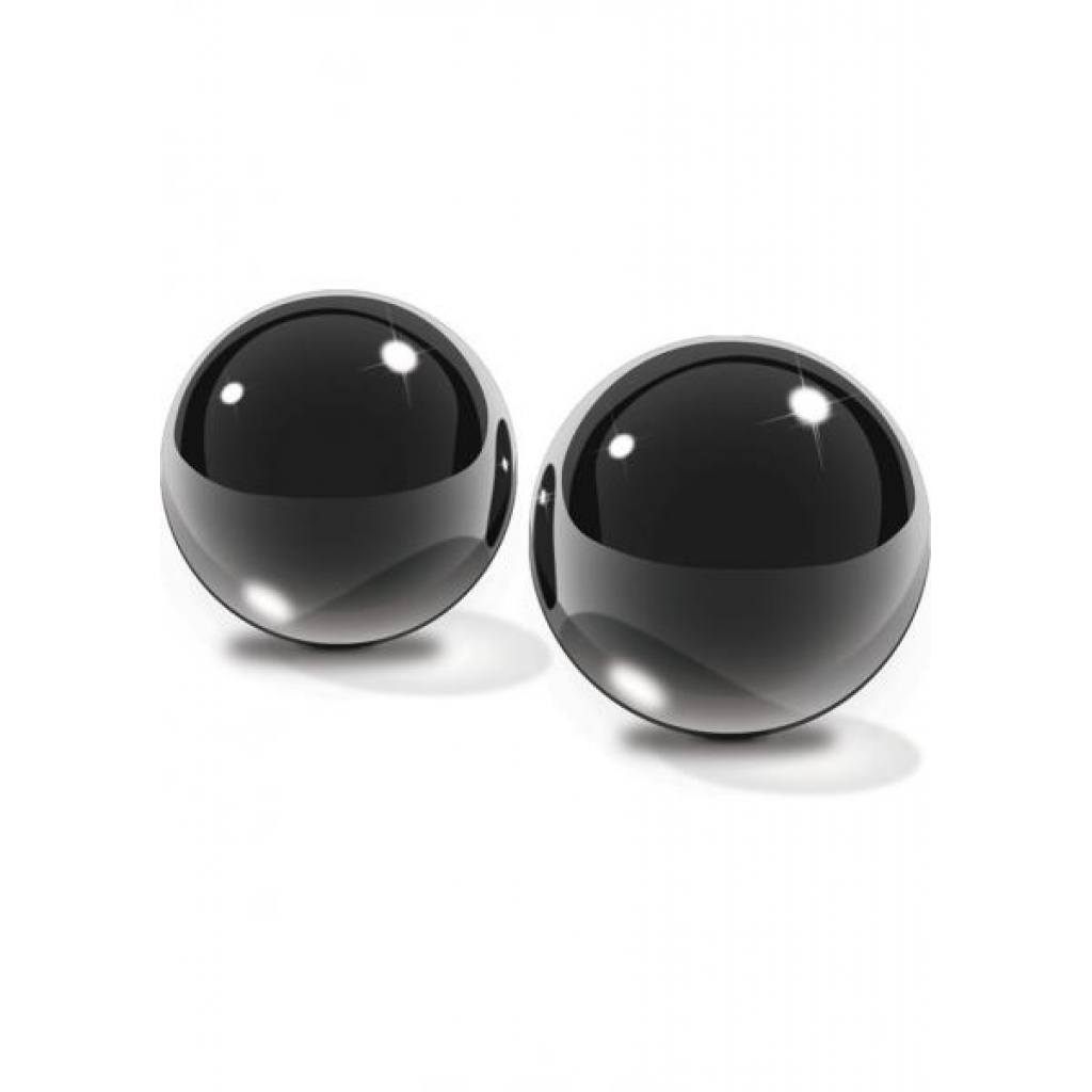 Fetish Fantasy Glass Ben Wa Balls Black - Medium