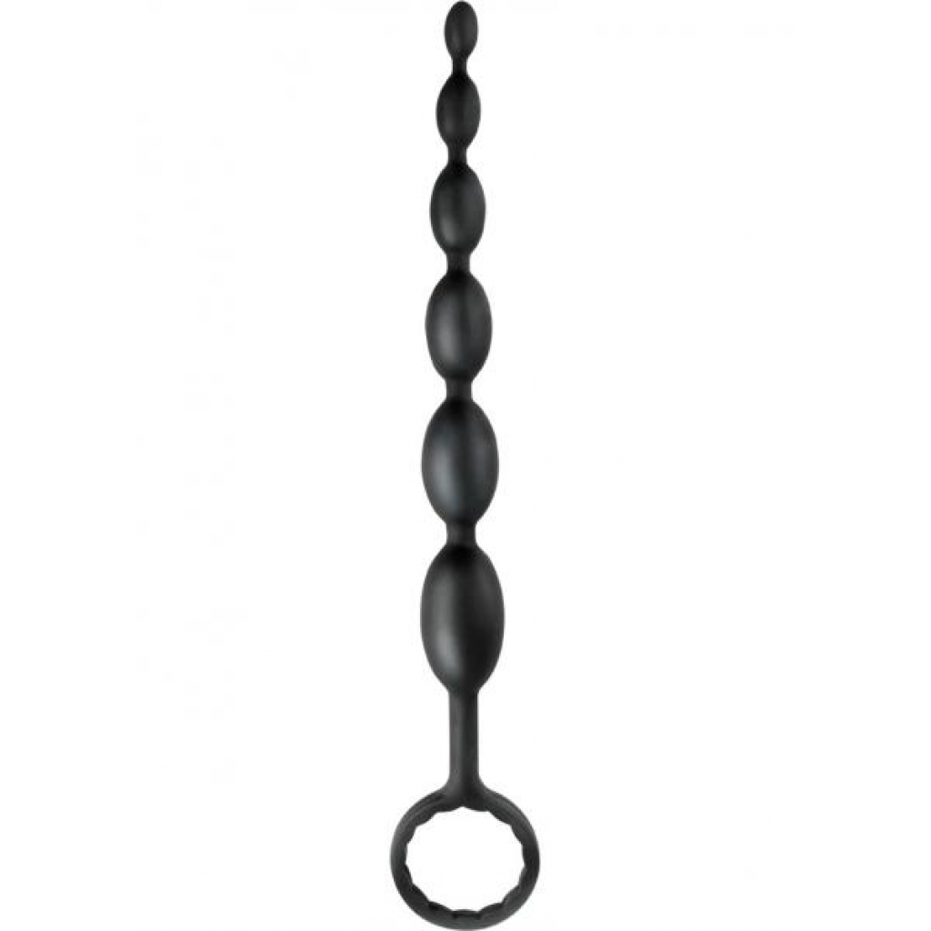 Anal Fantasy Silicone First Time Fun Beads Black  - Pipedream