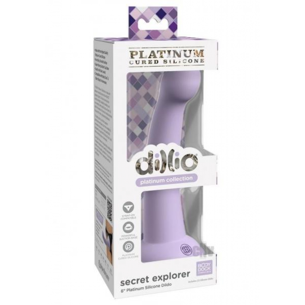 Dillio Platinum Secret Explorer Dildo - Lavender